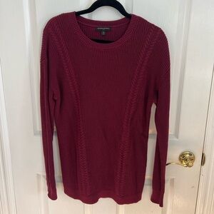 Banana Republic Rich Maroon Crew Neck Sweater